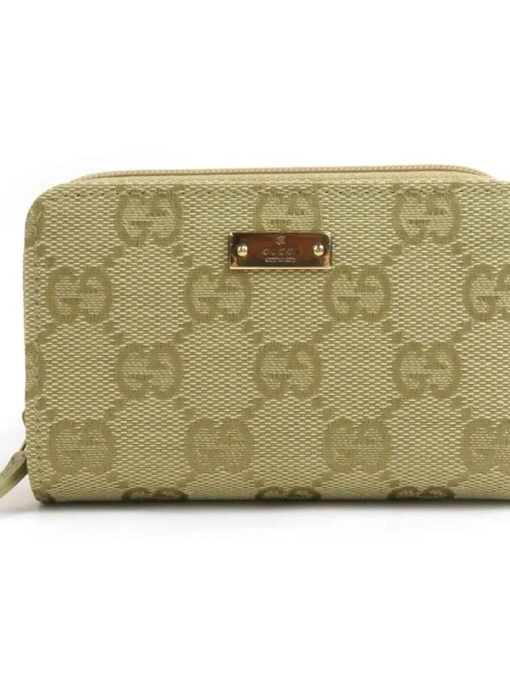Auth GUCCI Key Case Card Case Holder Light Khaki GG Canvas/Metal - e61077a - Picture 1 of 11